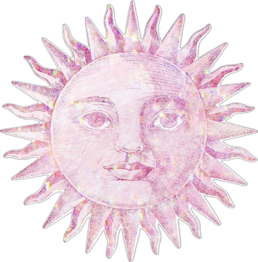 a drawing of the face of a sun