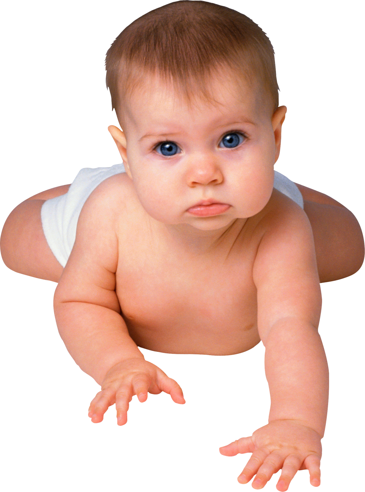 a baby with blue eyes