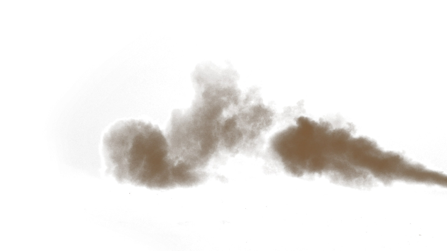 the smoke is brown