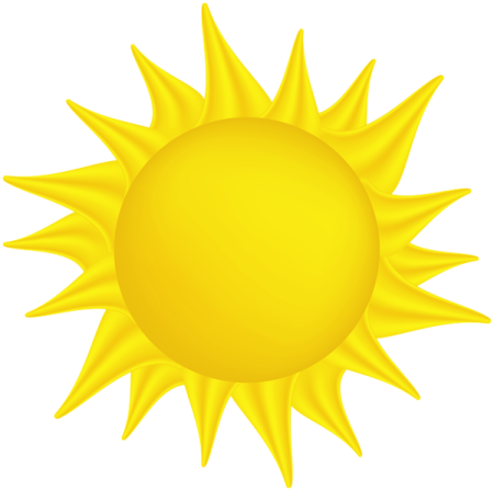 a yellow sun clipart