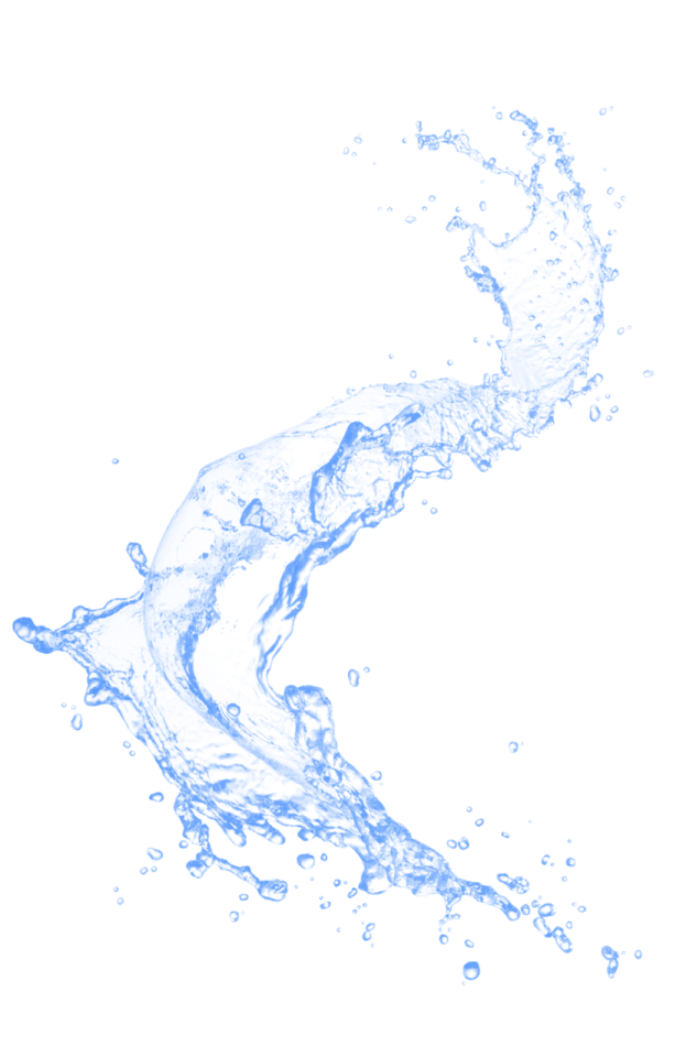 a water splash on a white background