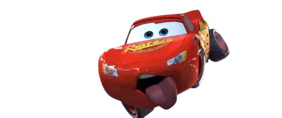 a cartoon character flying through the air