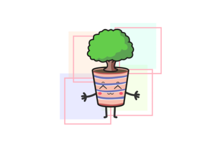 an illustration of a plant in a pot