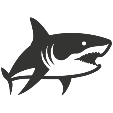 great white shark car decal sticker