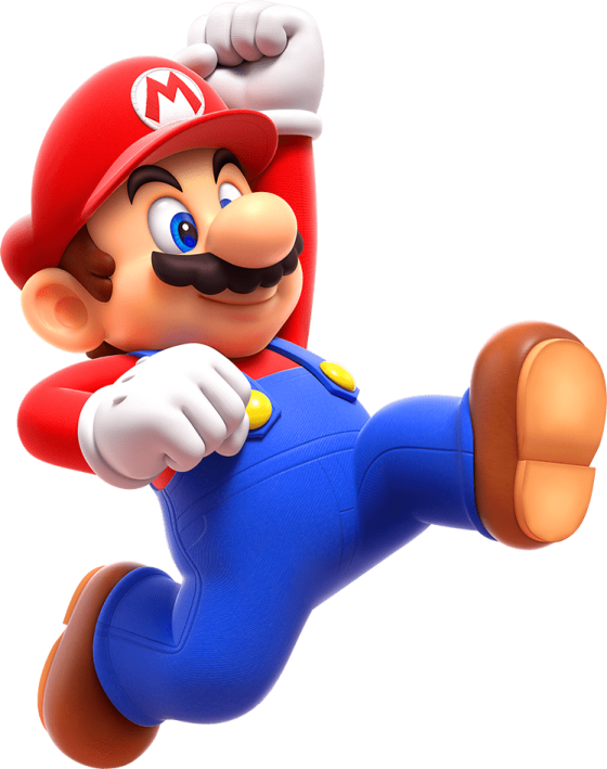 an image of a nintendo mario running