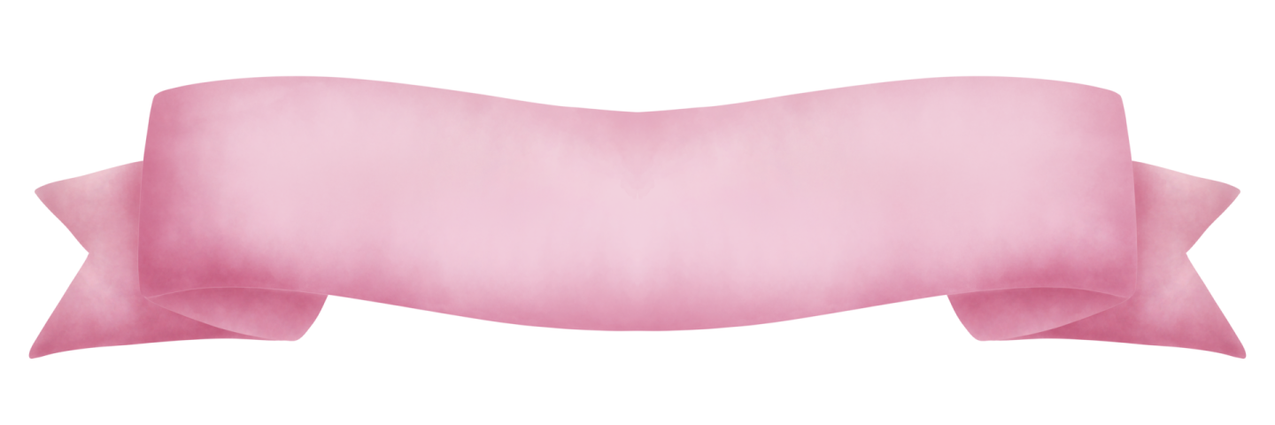 a pink ribbon on a white background