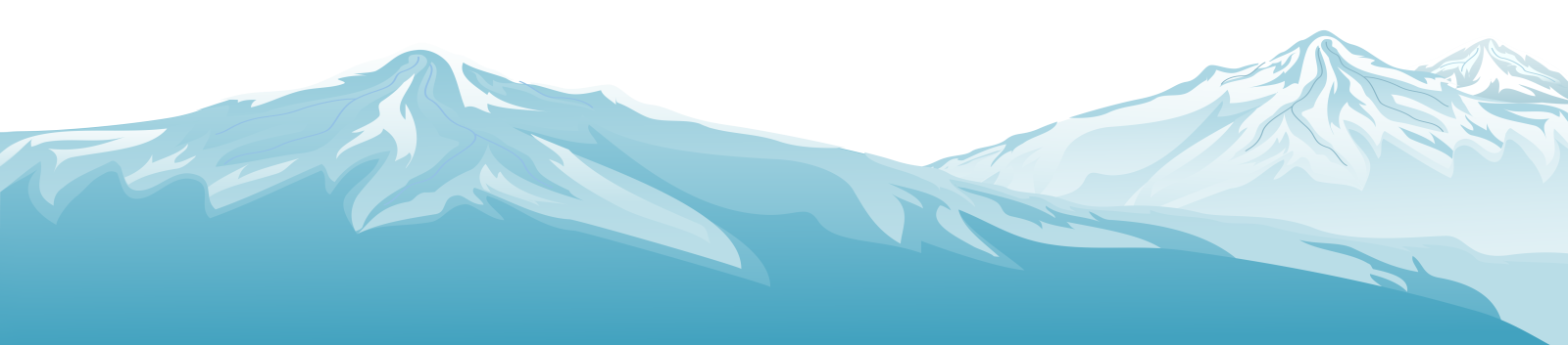 a blue mountain with snow on it