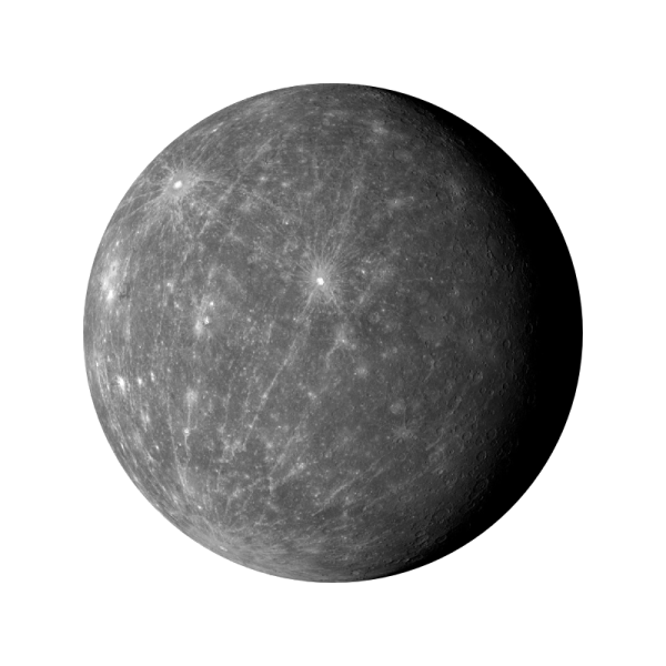 the surface of mercury