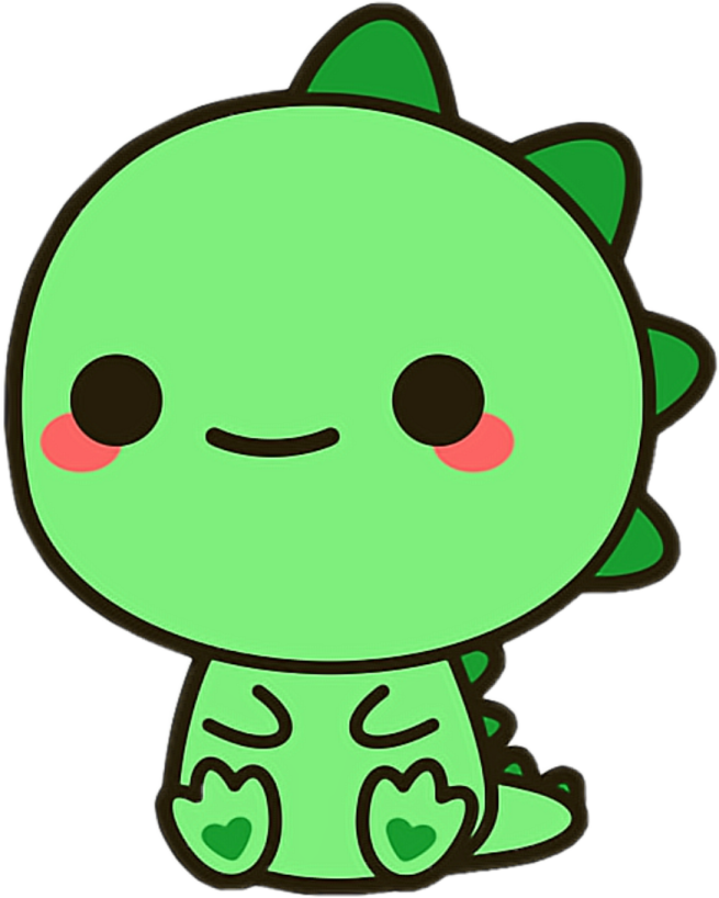 a green and black cartoon character sitting on the ground