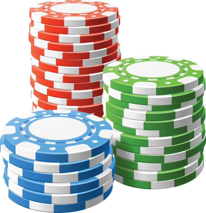 a stack of poker chips
