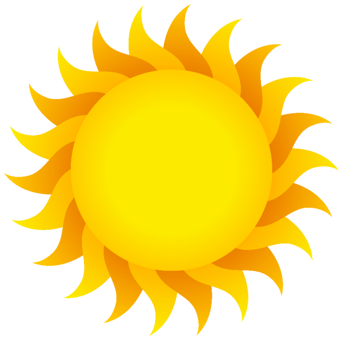 a yellow sun clipart
