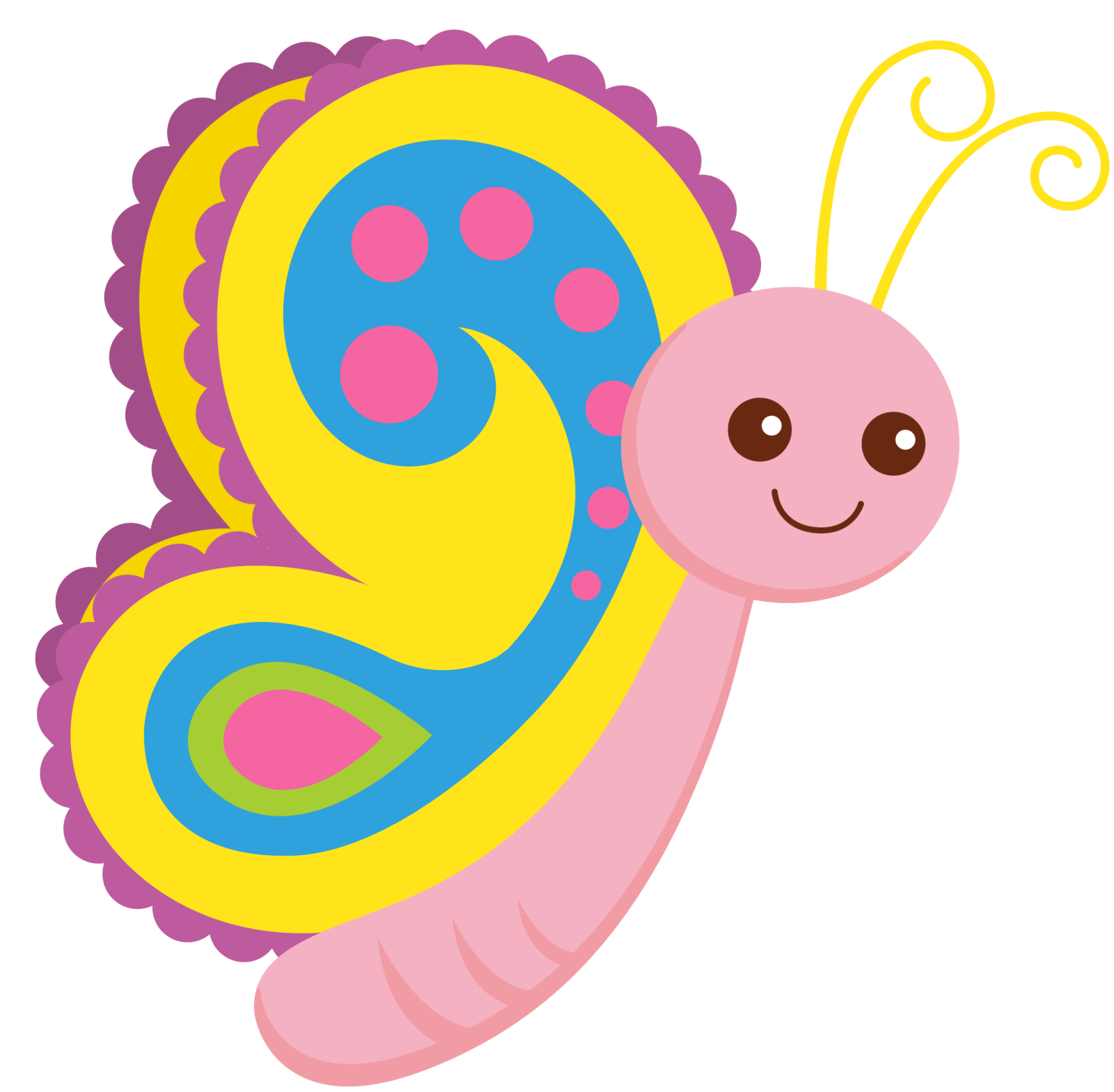 a cute butterfly clipart