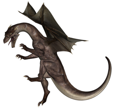 an illustration of a dragon flying in the air
