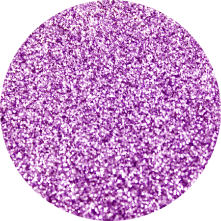 a purple glitter ball on white background