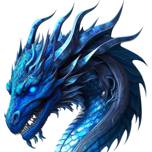 an image of a blue dragon