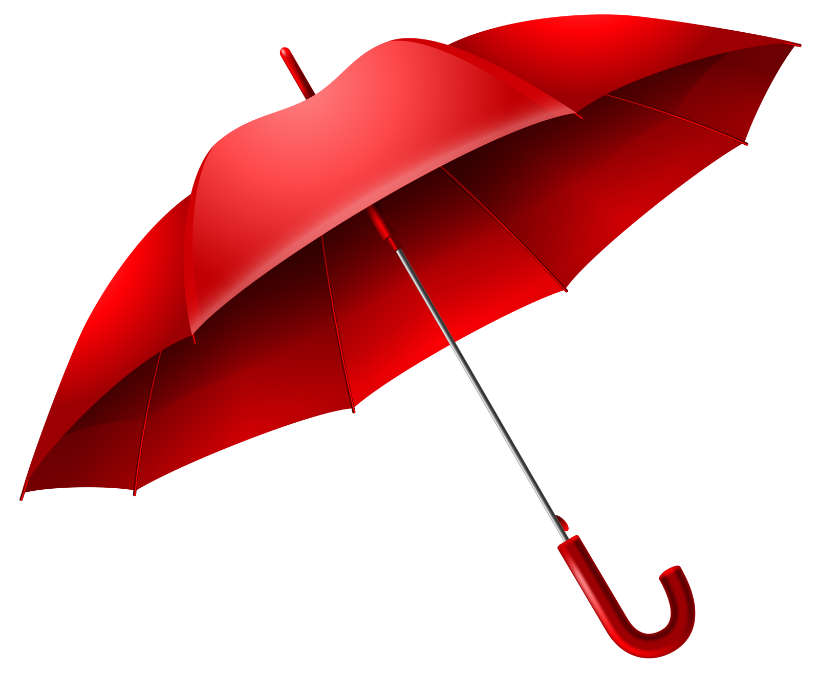a red umbrella on a white background