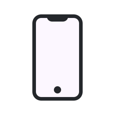 a phone icon on a white background