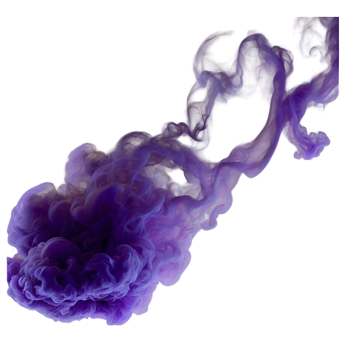 purple smoke on a white background