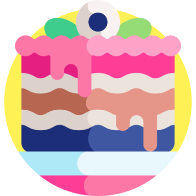 a piece of cake on a white background