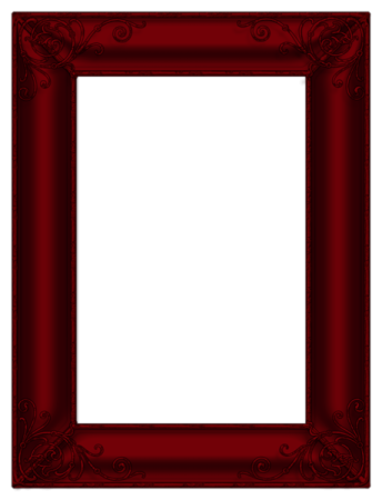 a red frame on a white background