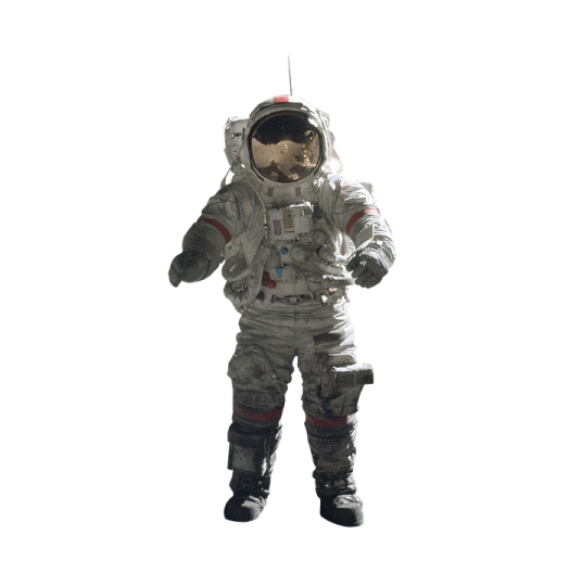 a man in an astronaut suit and helmet