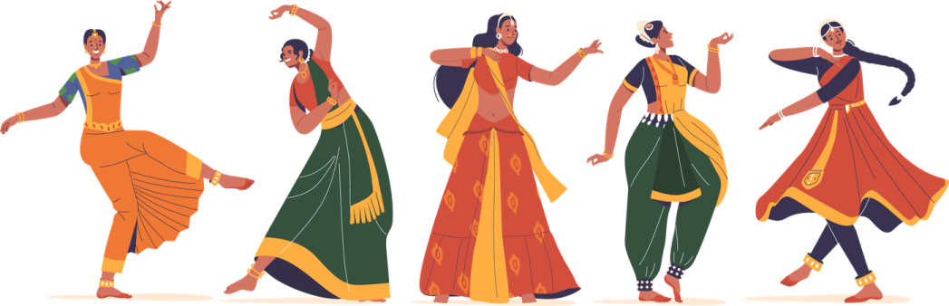 a group of women dancing in different styles
