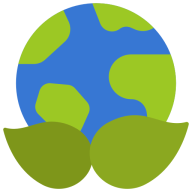the earth with leaves on it