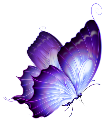 a purple butterfly flying in the air