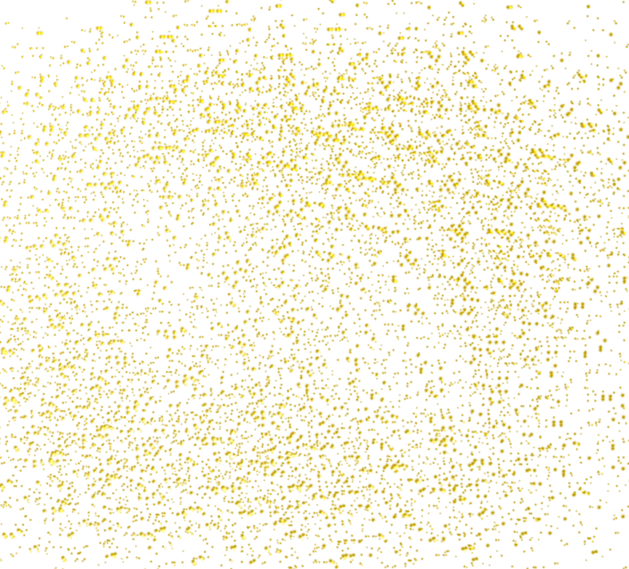 a white background with gold dots