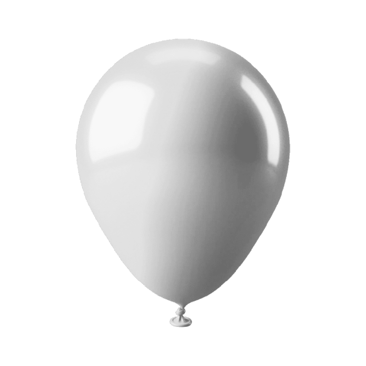 a white balloon is shown in this image
