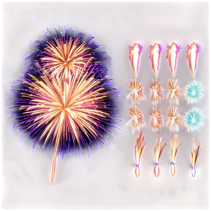 a bunch of fireworks