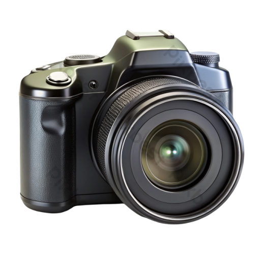 a digital camera on a white background