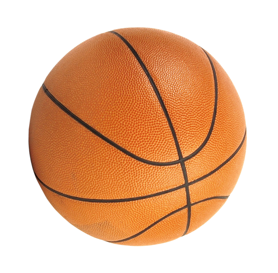 a basketball ball on a white background