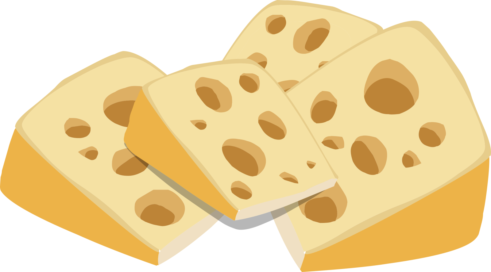 a piece of cheese with holes