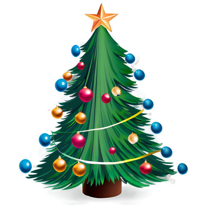 a christmas tree with ornaments on it