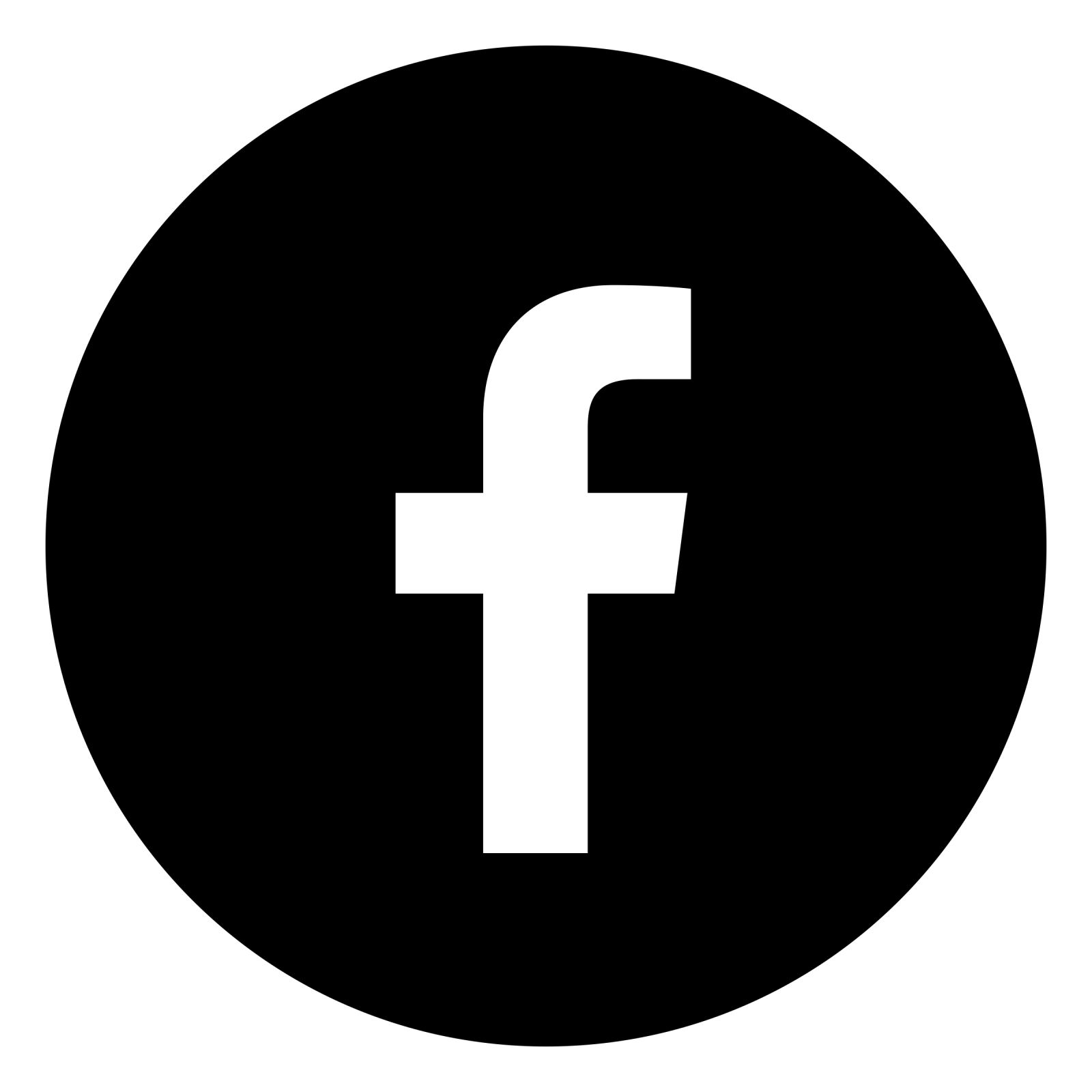 a black and white image of the facebook logo