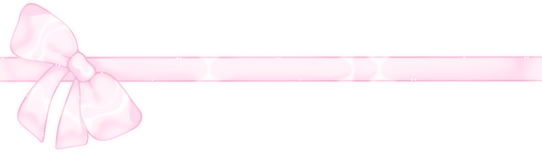 a pink ribbon with a bow on it