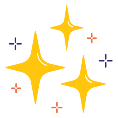 three yellow stars on a white background