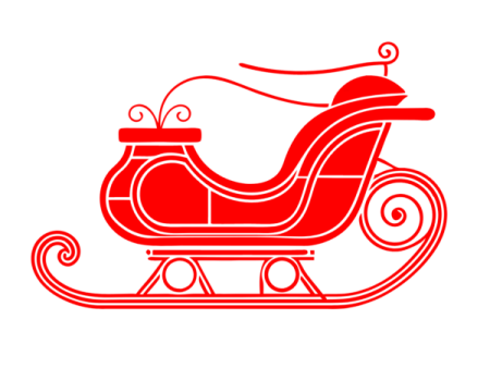 a red sler on a white background