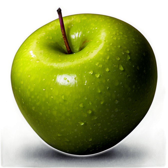 the apple is green