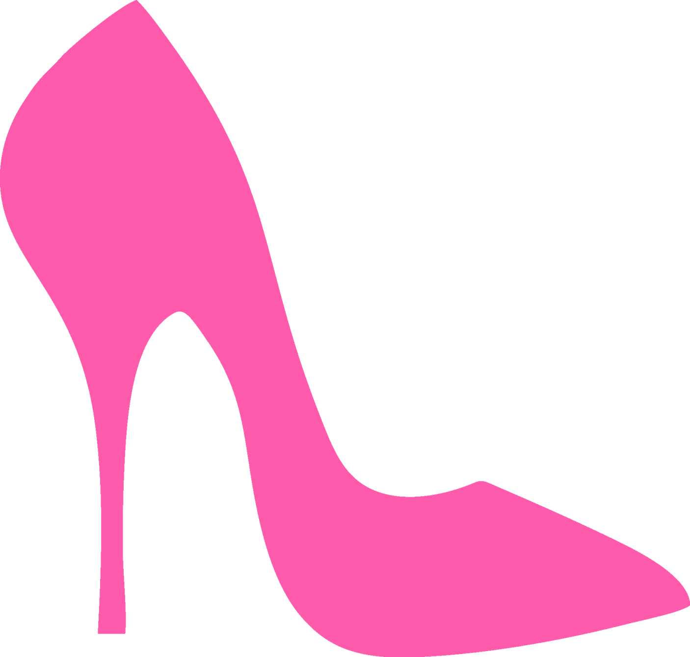 a pink high heel shoe