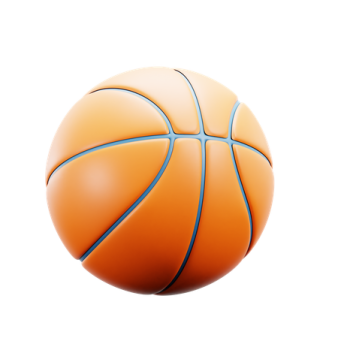 a basketball ball on a white background