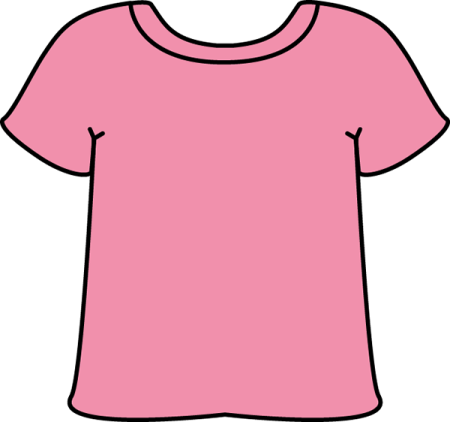 a pink t - shirt