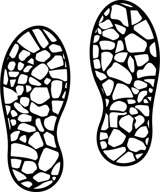 a pair of black and white shoes on a white background