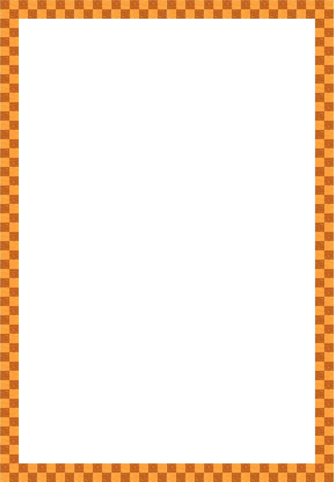 an orange checkered pattern with a white background