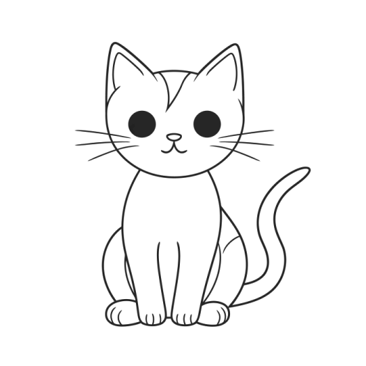 how to draw a cat step by step