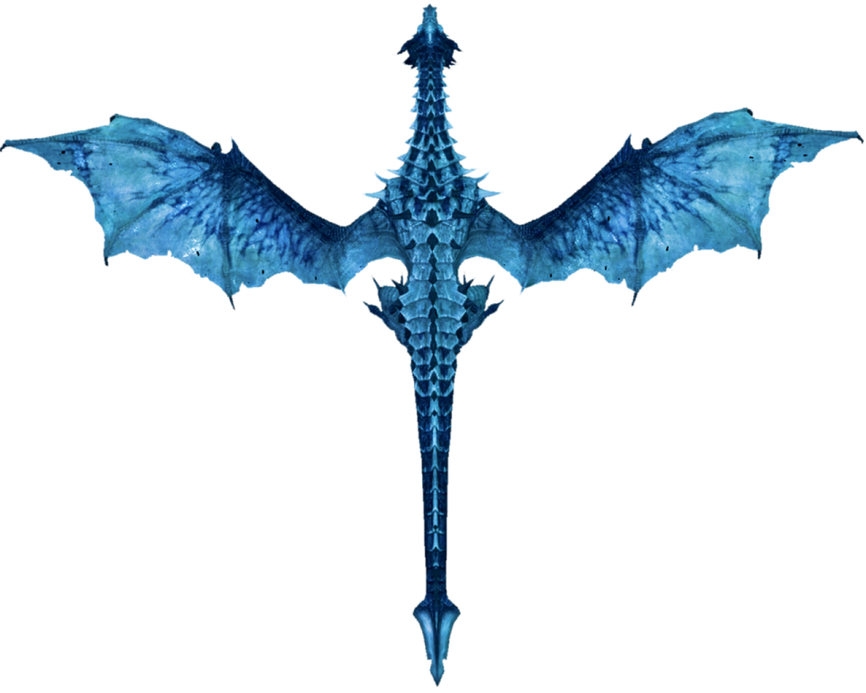 a blue dragon with wings