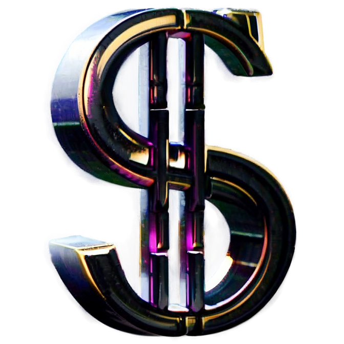 a dollar sign on a white background