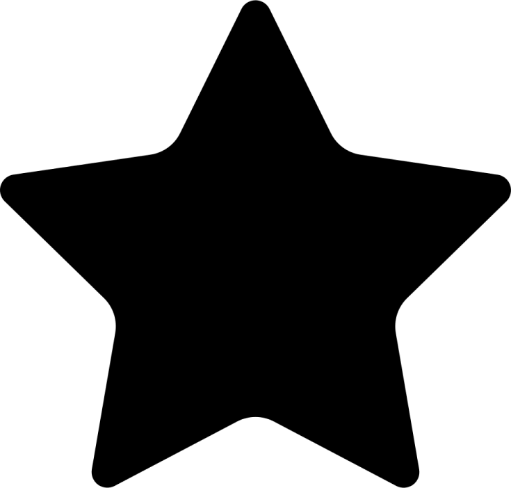 a black and white star