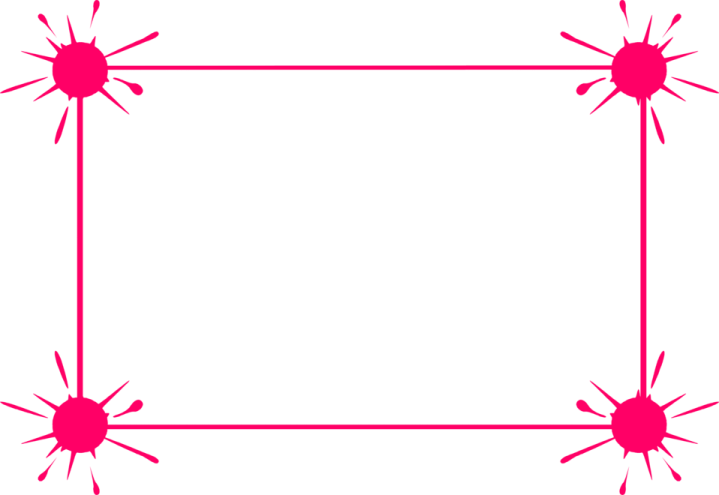 a square frame with red lines in the middle